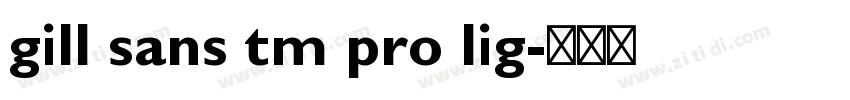 gill sans tm pro lig字体转换
